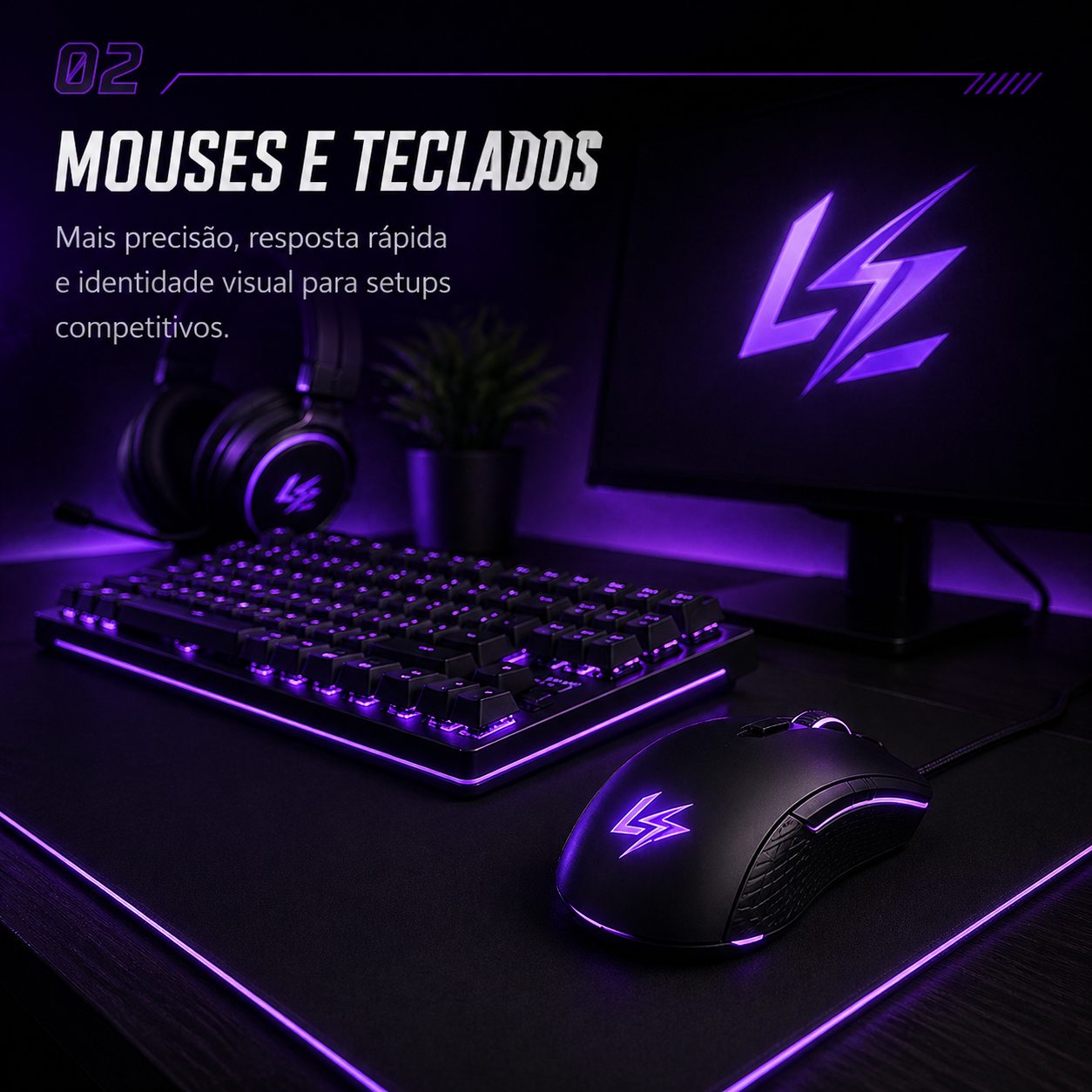Mouses e teclados gamer em destaque