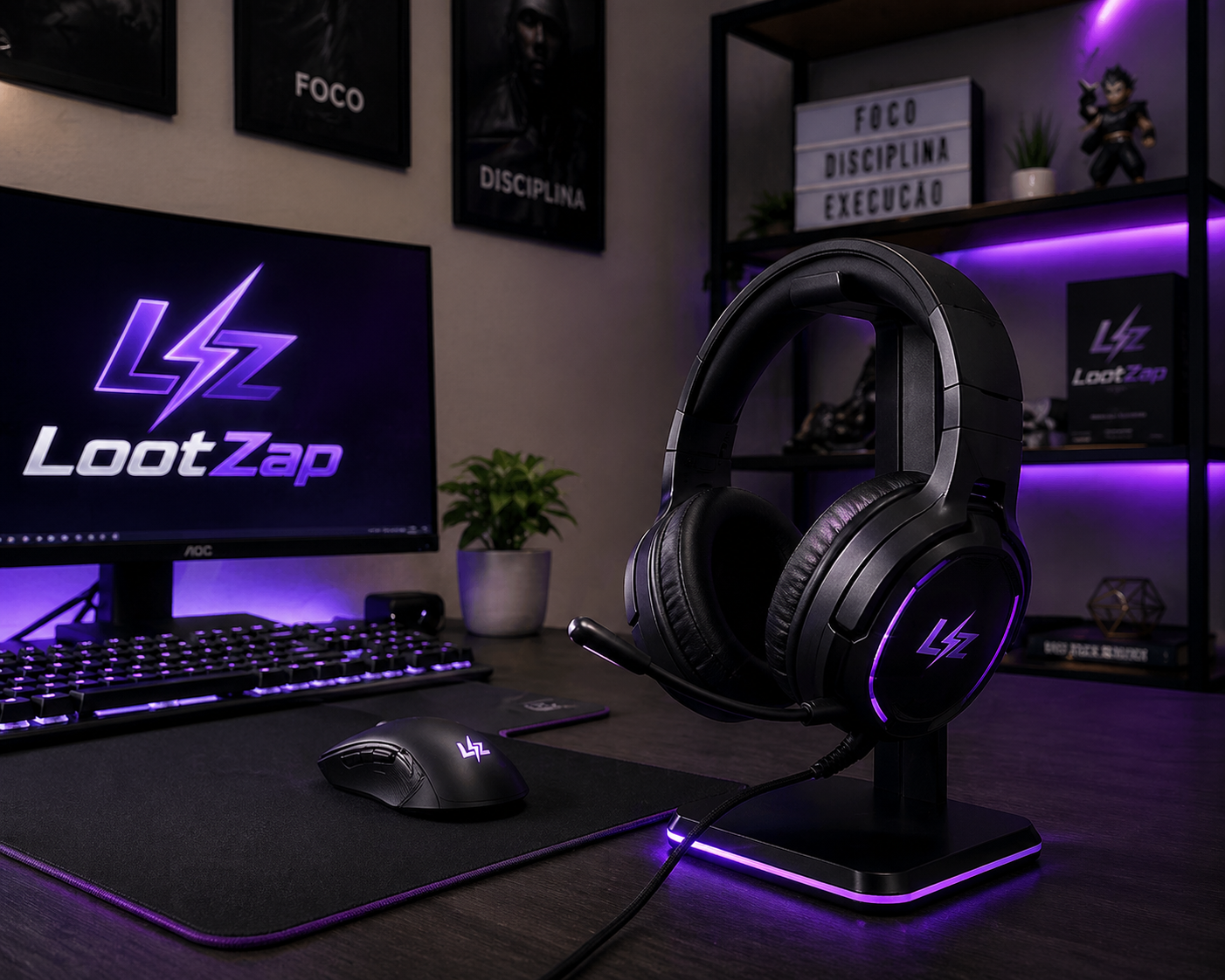 Acessórios para setup gamer